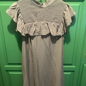 A New Day womensDress in Light Gray with Ruffle Sleevest